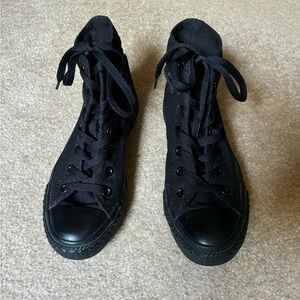 All Black Converse